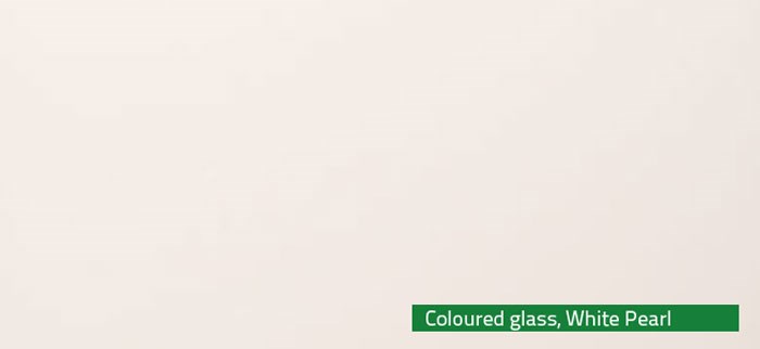 Coloured glass White Pearl
