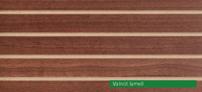 Valnöt-lamell