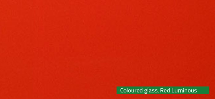 Coloured glass Red Luminous