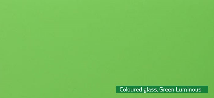 Coloured glass Green Luminous