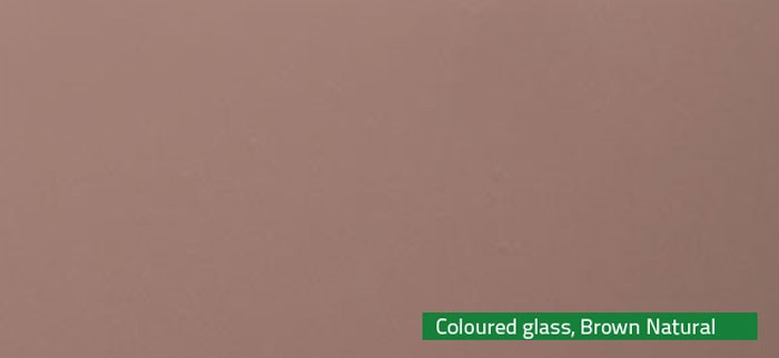 Coloured glass Brown Natural