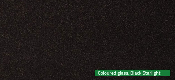 Coloured glass Black Starlight